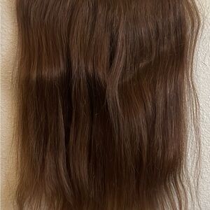 Real hair piece color light brown red hue -  20” long